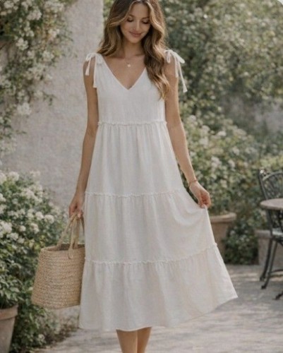 Abito midi strati label of - abito,