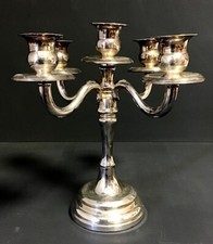 CANDELABRO CINQUE FIAMME ARGENTO silver  800 gr.376