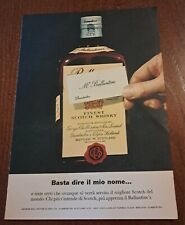 Pubblicità Ballantine's Finest Scotch Whisky (1962)