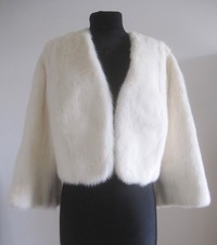 Giacca pelliccia visone bianco