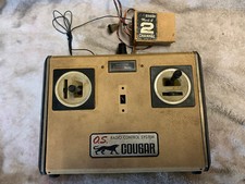 radio rc modellismo(OS-COUGAR)anni 70,usata ,uso ricambi o riparazione