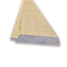 Perlina in legno naturale da rivestimento, Spessore 2,7 cm, Larghezza 14,5 cm
