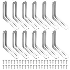 12 Pezzi Staffa a L Scanalata