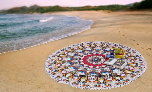 Indiano piume mandala stampa - mandala,