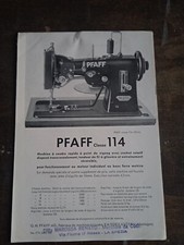 depliant pubblicità macchine cucire concessionaria la spezia pfaff 114 155 a l