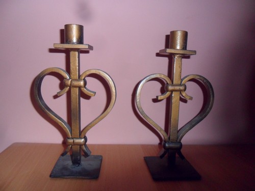 Coppia candelabri - di,