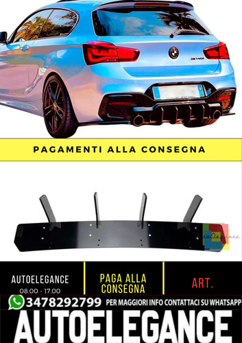 Diffusore posteriore nero - diffusore,