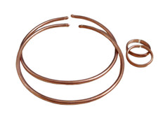 @ 2 Bracciale In Rame Kada Con 2 Anello In Rame Per Unisex