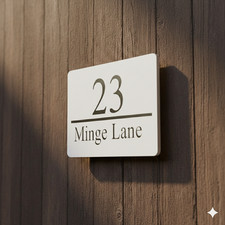 Targa numero porta moderna