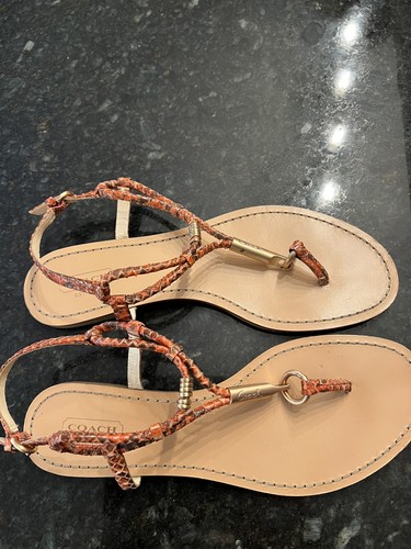 Sandali bassi coach corallo - sandali,