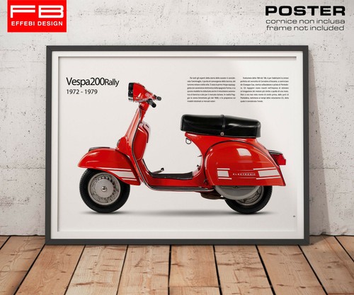 Poster locandina vintage vespa - poster,