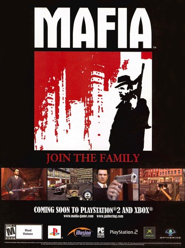 Poster mafia playstation - poster, pc