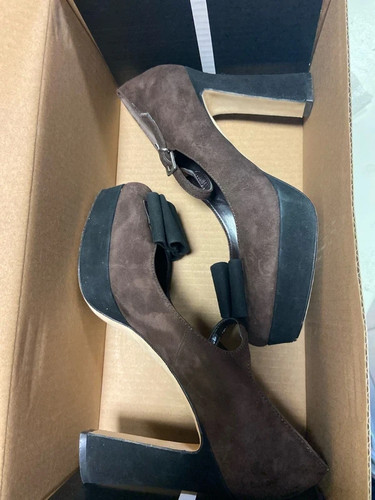 Scarpe decolté plateau - , pelle
