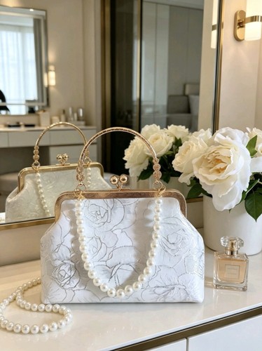 Pochette broccato seta - pochette,