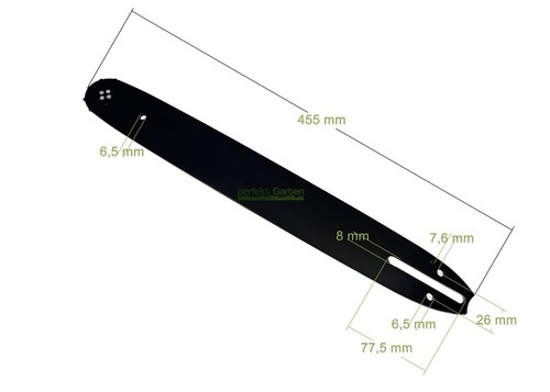 Barra 38cm motosega alpina - barra,
