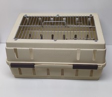 Cassa da viaggio Doskocil cabina cuccia filo superiore piccoli animali compagnia aerea 17x12x8 marrone chiaro