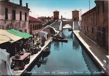 COMACCHIO - Ponte dei Trepponti e Mercato delle Anguille, Cartolina 1963