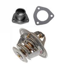 4661543 + 98463637 TERMOSTATO CON TUBO E GUARNIZIONE TRATTORE FIAT 540 640 ECC