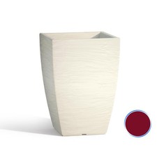 VASO RESINA QUADRATO ALTO H40
