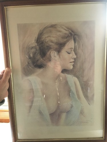 Quadro donna seminuda - seminuda, di