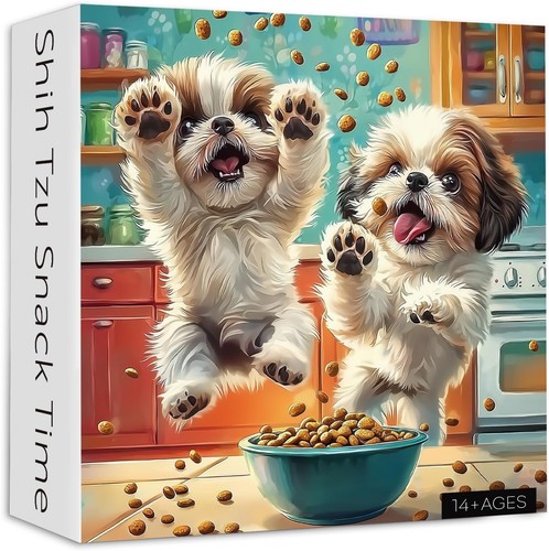 Shih tzu snack time - shih,