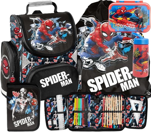 Zaino scuola spiderman set - scuola,