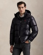 Giubbino Ralph Lauren Piumino Lucido Nero Taglia XL