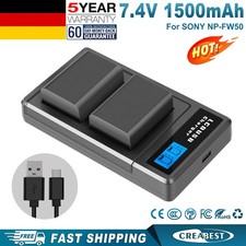 2x NP-FW50 batteria +