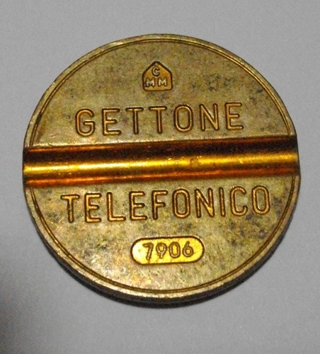 Gettone telefonico sip 7906 - gettone,