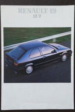 Brochure renault 16v fase - 19, 1