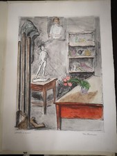 Elio Romano - Studio Dell'Artista - Incisione prova d'Autore colorata a mano