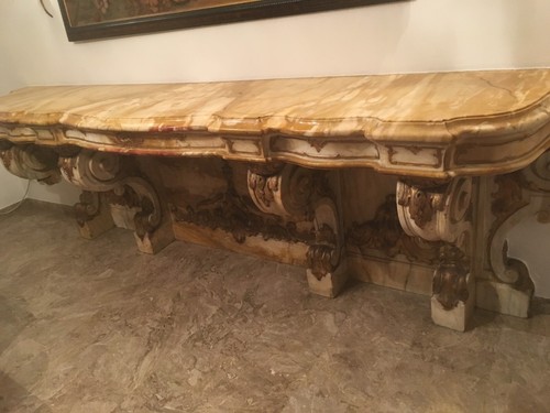 Consolle marmo del700 - consolle,