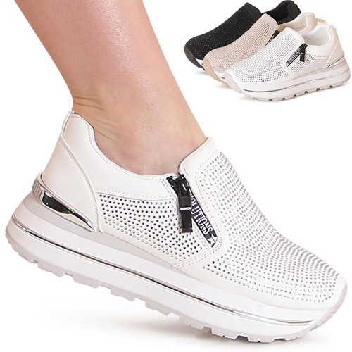 Sneaker donna slip zeppa - sneaker,
