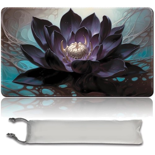 Tappetino mtg black lotus - black,