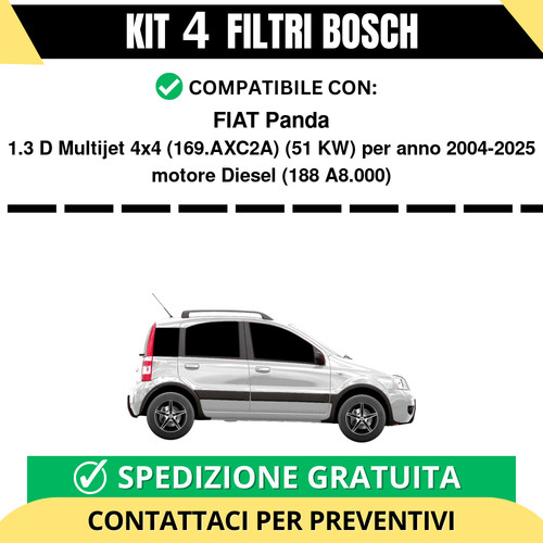 Kit filtri bosch fiat - kit,