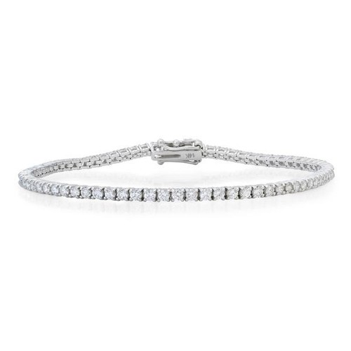 Bracciale tennis oro bianco - tennis,