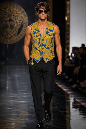 Gilet vintage versace - gilet,