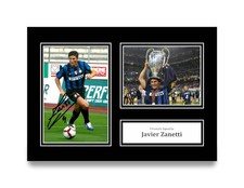 Foto firmata Javier Zanetti A4