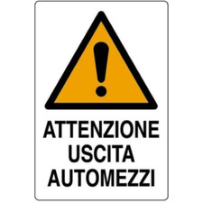 Car exit attention sign cm
