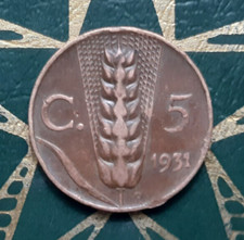 ($)    5 Centesimi 1931 (Spiga