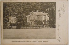 Cartolina  Como secondo bacino del lago di Como  Villa Maria