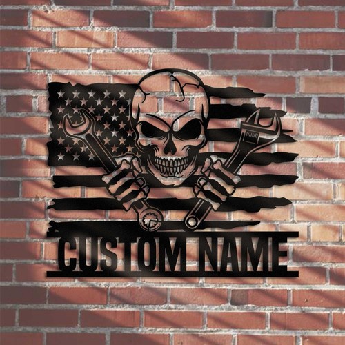 Custom garage sign with - with, us