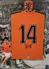 Maglia calcio firmata Johan Cruyff 14 Olanda 1974 Mondiali | Autentica iconica