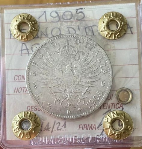 Moneta regno italia aquila - d',