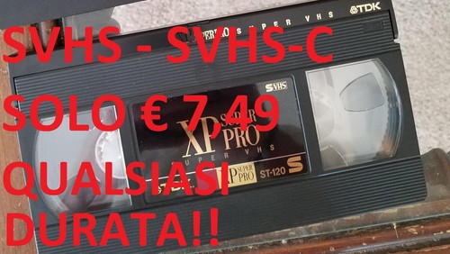 Cassetta svhs super vhs - svhs,