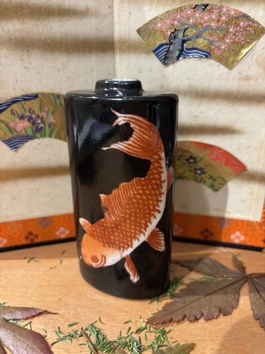 Flacon porcelaine motif - flacon,