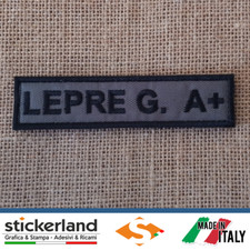 Toppa Patch NOME personalizzato ricamato - SOFTAIR ESERCITO - Toppe con velcro 