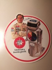 Adesivo sticker vintage anni 80 casco moto auto stereo RADIO COMPUTER REEL 45