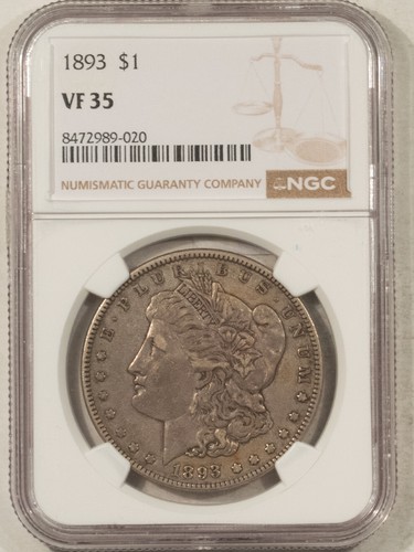1893 dollaro morgan ngc - $1,
