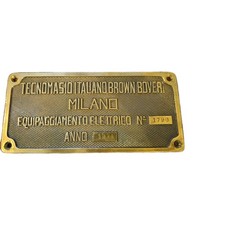 Targa Locomotiva Brown Boveri